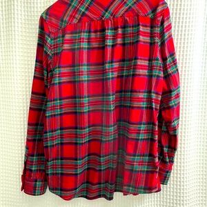 Lands’ End size 16 T flannel shirt
